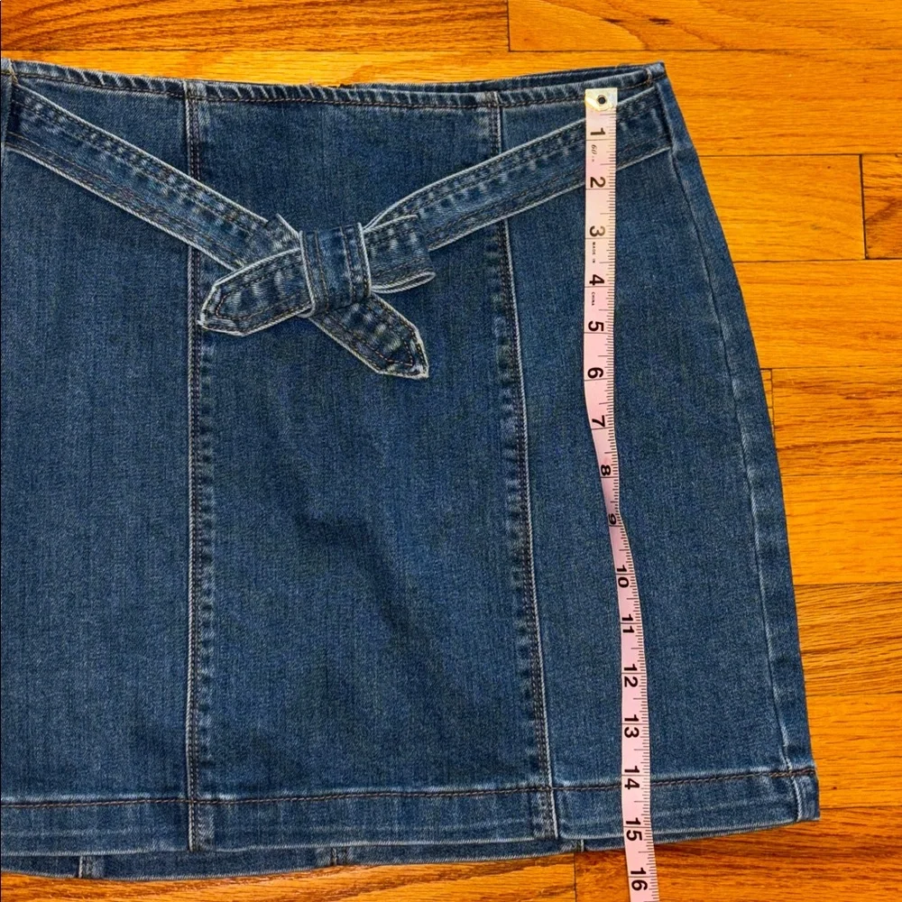 PacSun Dark Blue Denim Mini Skirt Pencil Skirt Sz 27 EUC